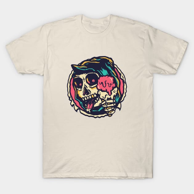 Summer Skull T-Shirt by gut42